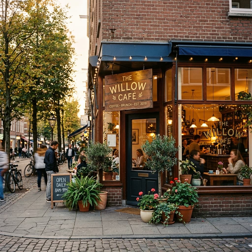 Brew & Blossom cafe exterior in Koregaon Park